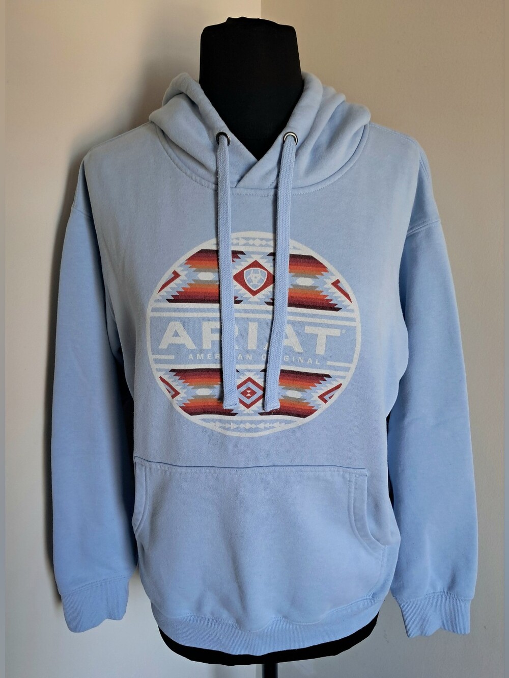 Ariat Men's Light Blue Canyon Southwest Hoodie Size Small